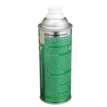 CRC Food Grade Silicone Lubricant, 15 fl oz Non-Aerosol Spray Can, Clear/White,3039