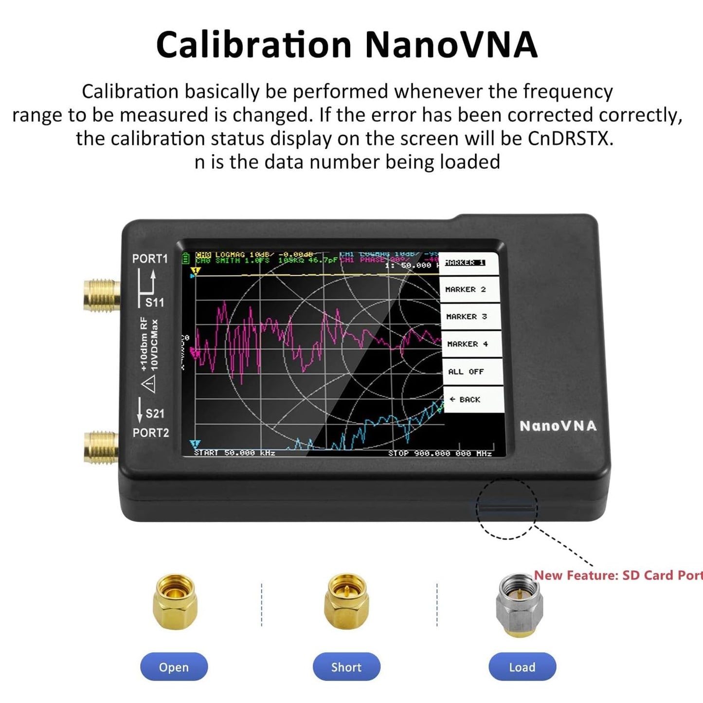 [Upgraded] AURSINC NanoVNA-H Vector Network Analyzer 10KHz -1.5GHz Latest HW V3.6 HF VHF UHF Antenna Analyzer, Measuring S Parameters, SWR, Phase, Delay, Smith Chart