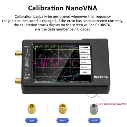 [Upgraded] AURSINC NanoVNA-H Vector Network Analyzer 10KHz -1.5GHz Latest HW V3.6 HF VHF UHF Antenna Analyzer, Measuring S Parameters, SWR, Phase, Delay, Smith Chart