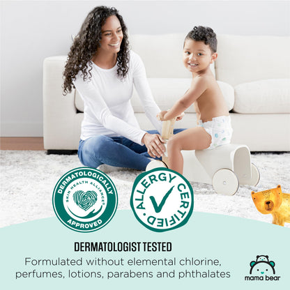 Amazon Brand - Mama Bear Gentle Touch Diapers, Size 4, 148 Count (4 packs of 37)