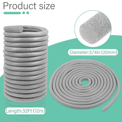 Storystore Backer Rod Foam Caulk Saver for Gap and Joint Concrete Filling Gray (3/4" Diameter x 39' Length)