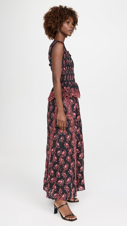 Banjanan Women's Claudia Dress, Dusk, Pink, Floral, S