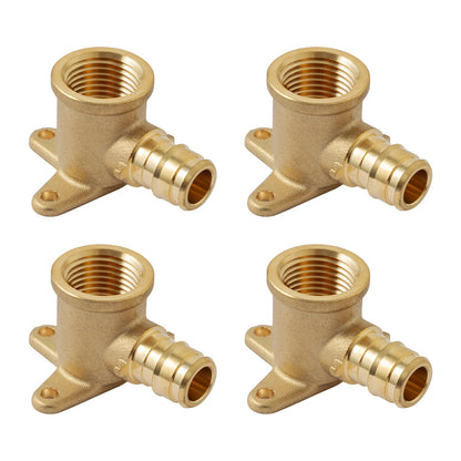 SUNGATOR 4 Pack PEX A Expansion 1/2" x 1/2" Female NPT Drop Ear Elbow, ASTM F1960 ONLY For Pex-A Tubing