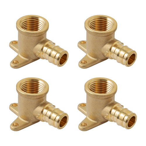 SUNGATOR 4 Pack PEX A Expansion 1/2" x 1/2" Female NPT Drop Ear Elbow, ASTM F1960 ONLY For Pex-A Tubing