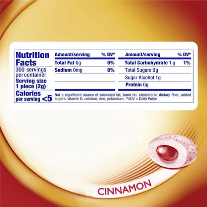 Pure Fresh Sugar Free Chewing Gum with Xylitol, Cinnamon, Bulk, 50 Piece Bottle (Pack of 1)