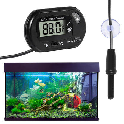 Aquarium Thermometer, Fish Tank Thermometer, Water Thermometer with 3.3ft Cord Fahrenheit/Celsius(℉/℃) for Vehicle Reptile Terrarium Fish Tank Refrigerator (10pcs)