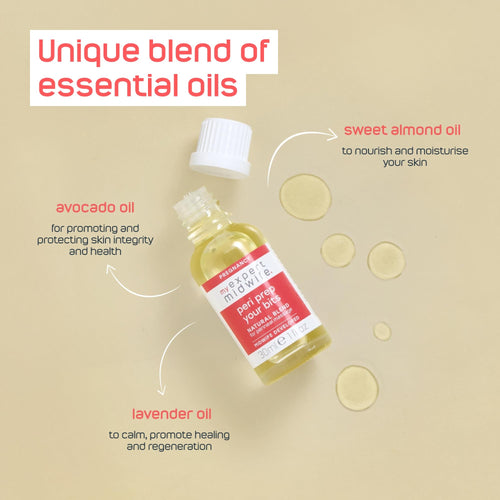 My Expert Midwife Just for Bits - Birth Prep & Recovery Duo with Spritz for Bits Postnatal Relief Perineal Spray and Peri Prep Your Bits Perineal Massage Oil (Pack of 2)