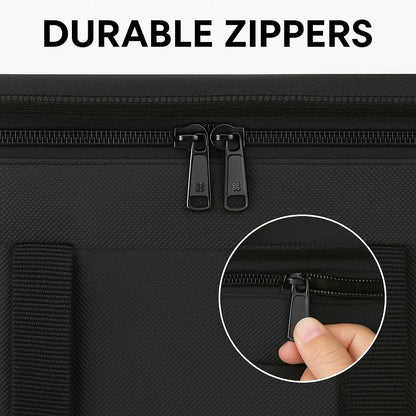 Bodaon Insulated Food Delivery Bag With Hard Bottom, XXXL Pizza Cooler Bags, Grocery Shopping and Catering Thermal Cold/Hot Styrofoam Carrier for Doordash/Travel/Car, Dashers Door Dash Accessories