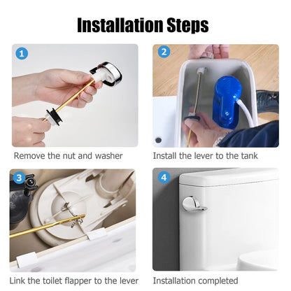Toilet Handle Replacement Parts, Toilet Tank Flush Lever for TOTO THU004-CP Trip Lvr for St701Cst854884 for TOTO ST701, CST853, CST854, CST884, CST604CEF, CST614CEF Flush Handle