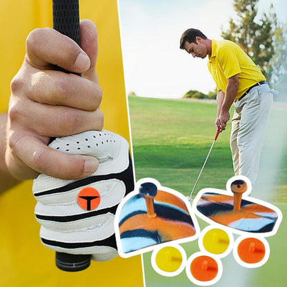 T- grip golf Training Aid,Anti-Slip Comfortable Grip Pad for Swing Practice,Golf Training Aid Accessories for Men & Women,Correct Posture Golf Club Swing Grip Pad (1Set)