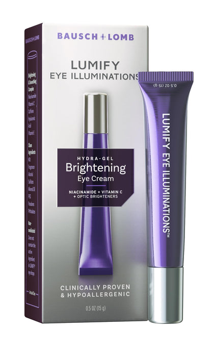 LUMIFY Eye Illuminations Hydra-Gel Brightening Eye Cream, Vitamin C, Caffeine, Niacinamide & Hyaluronic Acid to Brighten, Smooth & Reduce The Look of Fine Lines & Wrinkles, 0.5 Oz (15 g)