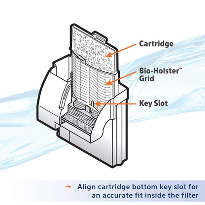 Aqueon Aquarium Fish Tank Replacement Filter Cartridges Large - 9 pack