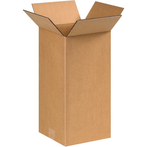 BOX USA 8x8x16 Tall Corrugated Boxes, Tall, 8L x 8W x 16H, Pack of 25 | Shipping, Packaging, Moving, Storage Box for Home or Business, Strong Wholesale Bulk Boxes