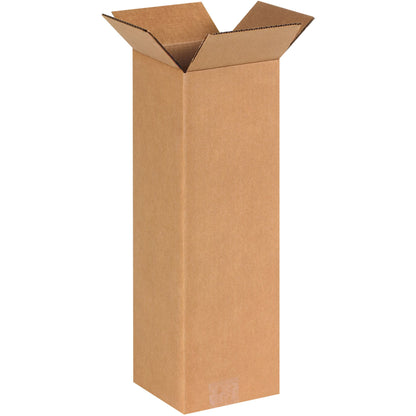 BOX USA 6x6x18 Tall Corrugated Boxes, Tall, 6L x 6W x 18H, Pack of 25 | Shipping, Packaging, Moving, Storage Box for Home or Business, Strong Wholesale Bulk Boxes