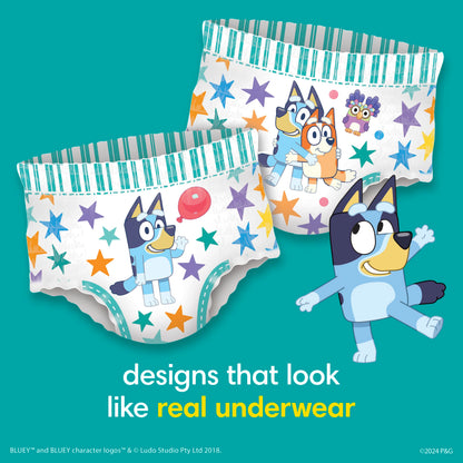Pampers Training Pants - Easy Ups Boys & Girls Bluey - Size 2T-3T, 140 Count, Children's Potty Underwear (Packaging May Vary)
