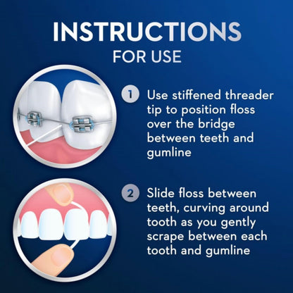 Glide Threader Floss, 30 Single-Use Packets each (Value Pack of 10)
