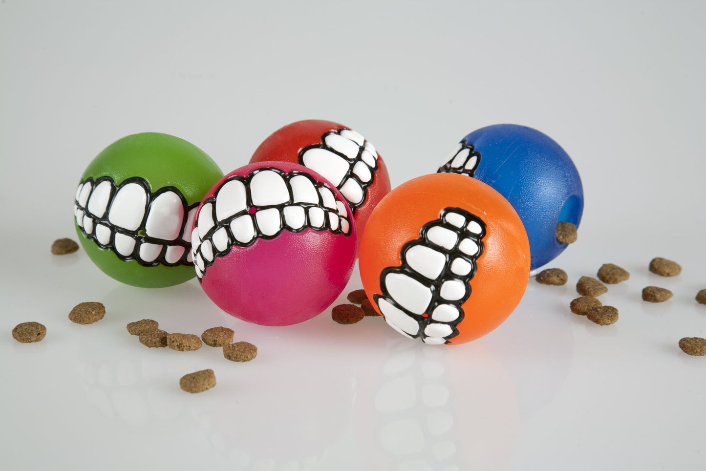 Rogz Fun Dog Treat Ball in various sizes and colors, Medium, Red