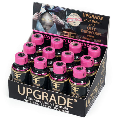 Upgrade Brain Supplement - Enhances Memory, Concentration, Focus & Clarity - Proprietary Blend of AAKG with Beta Alanine, Alpha GPC, Green Tea & Ginkgo Biloba-2 Fl oz (12 Pack)