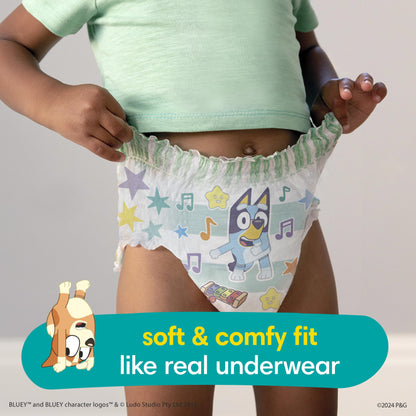 Pampers Training Pants - Easy Ups Boys & Girls Bluey - Size 2T-3T, 140 Count, Children's Potty Underwear (Packaging May Vary)
