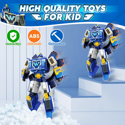 Super Wings Transforming Toys, 10 inch World Aircraft Transform Figures Toys, 3 in 1 Mode Rescue Bots Action Figure Toy Figures for 4-8 Year Old Boys, Plane Toy for Toddlers Kids Age 4 5 6 7 8