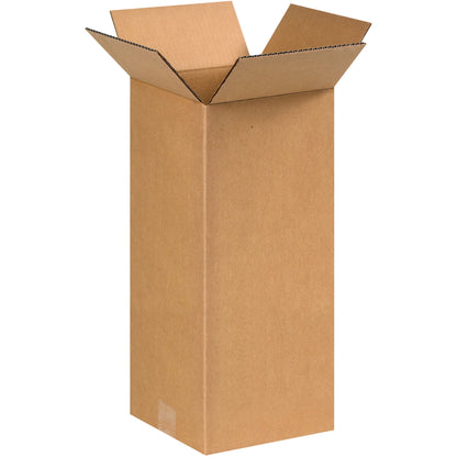 BOX USA 8x8x18 Tall Corrugated Boxes, Tall, 8L x 8W x 18H, Pack of 25 | Shipping, Packaging, Moving, Storage Box for Home or Business, Strong Wholesale Bulk Boxes