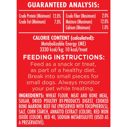 Milk-Bone MaroSnacks Dog Treats, Beef, 15 Ounce (Pack of 6) with Real Bone Marrow and Calcium