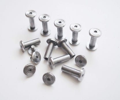 10 Sets/lot DIY Knife Handle Fasteners,Binding Screw,Tactical Survival Knife Bolts Fasteners Stainless Steel EDC Knife Shaft Rivets