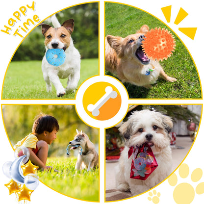 Zeaxuie 23 Pack Luxury Puppy Toys for Teething Small Dogs, Puppy Chew Toys with Rubber, Rope and Squeaky Toys