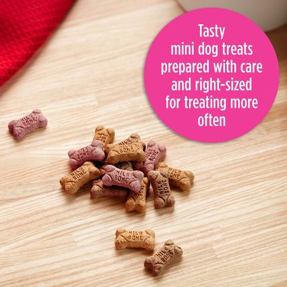 Milk-Bone Mini's Flavor Snacks Dog Treats, 35 Ounce Refill Packs (Pack of 2) Crunchy Texture Helps Reduce Tartar