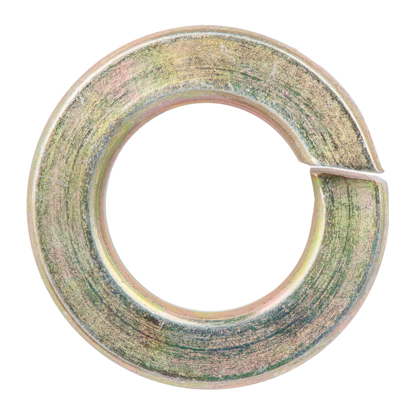 5/8" (50 Pack) Grade 8 Lock Washer, Split, Thru-Hardened, Yellow Zinc by Makers Bolt