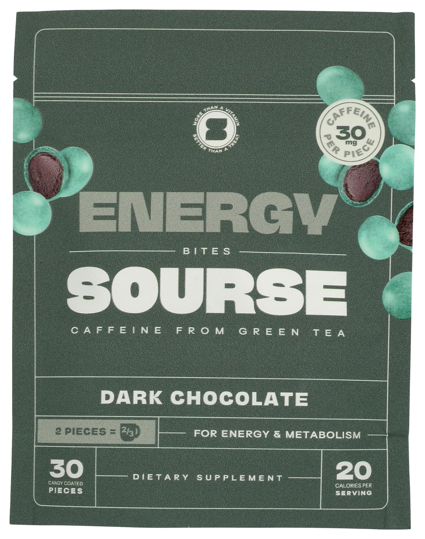 Sourse Dark Chocolate Energy Bites, 30 CT