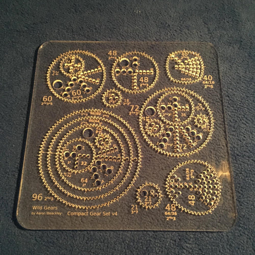Original, Authentic Wild Gears Compact Set - Spirograph for Adults - Made in Canada by Aaron Bleakley