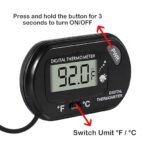 10Pcs Aquarium Thermometer Fish Tank Thermometer Reptile Thermometer Terrarium Water Temperature Test Digital Thermometer with LCD Display Fahrenheit/Celsius(℉/℃) - Image 2