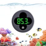 Aquarium Thermometer Digital, LED Fish Tank Thermometer Wireless Accurate Temperature Gauge to ±0.9℉, Aquarium Accessories for Fish Tank, Betta, Axolotl Tank or Aquatic, Replaceable Battery