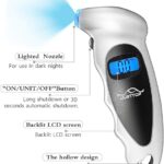JUSTTOP 3 Pack Digital Tire Pressure Gauge, 150PSI 4 Setting for Cars, Trucks and Bicycles, Backlit LCD and Anti-Skid Grip for Easy and Accurate Reading(Silver) - Image 3