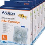 Aqueon Replacement Filter Cartridges For Filter Models 20, 30, 40, 50, and 75, and Canister Models 200, 300, and 400, Large, 15 pack