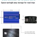 FOVAL 150W Car Power Inverter 12V DC to 110V AC Converter Vehicle Adapter Plug Outlet with 3.1A Dual USB Car Charger for Laptop Computer (Classic Blue) - Image 6