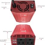 BESTEK 300W Power Inverter DC 12V to 110V AC Car Inverter with 4.2A Dual USB Car Adapter - Image 5