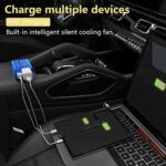 150W Car Power Inverter DC 12V to 110V AC Converter with 3.1A Dual USB Power inverters for Vehicles,Road Trip Essentials Camping Accessories Blue - Image 2