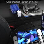 FOVAL 150W Car Power Inverter 12V DC to 110V AC Converter Vehicle Adapter Plug Outlet with 3.1A Dual USB Car Charger for Laptop Computer (Classic Blue) - Image 3