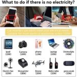 150W Power Inverter 12V DC to 110V AC Car Plug Adapter Outlet Converter with 3.1A Dual USB AC car Charger for Laptop Computer Black - Image 4