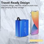 150W Car Power Inverter DC 12V to 110V AC Converter with 3.1A Dual USB Power inverters for Vehicles,Road Trip Essentials Camping Accessories Blue - Image 3
