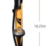 BV Bicycle Pump Durable Bike Floor Pump 17/24 inch Smart Valve Head, 160 psi, Automatically Reversible Presta and Schrader - Image 2