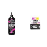 Muc-Off No Puncture Hassle Inner Tube Sealant, 1 Liter - Bike Tube Puncture Repair Sealant & Tubeless Rim Tape, 30mm