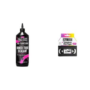 Muc-Off No Puncture Hassle Inner Tube Sealant, 1 Liter - Bike Tube Puncture Repair Sealant & Tubeless Rim Tape, 30mm