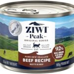 ZIWI Peak Canned Wet Cat Food – All Natural, High Protein, Grain Free, Limited Ingredient, with Superfoods (Beef), 6.5 Ounce (Pack of 12)