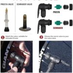 BV Bicycle Pump Durable Bike Floor Pump 17/24 inch Smart Valve Head, 160 psi, Automatically Reversible Presta and Schrader - Image 4