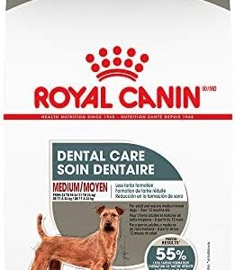 Royal Canin Medium Dog Dental Care Dry Dog Food, 28 lb bag