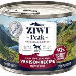 Ziwi Peak Canned Wet Dog Food – All Natural, High Protein, Grain Free, Limited Ingredient, with Superfoods (Venison, Case of 12, 6oz Cans)