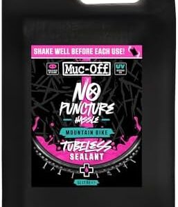 Muc Off No Puncture MTB Hassle Tubeless Sealant, 80ml - Tubeless Tyre Sealant for Bicycle Puncture Repair - Durable Bike Tyre Sealant for Mountain Bikes